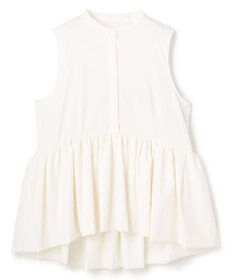 uncrave クールタッチカラータイプライター ペプラムブラウス