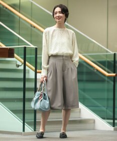 Green Parks イージーケアキュロットパンツ