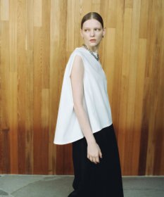 #Newans 【洗える】スクエアシルエットノースリーブカットソー