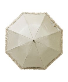 MOONBAT 【晴雨兼用日傘】LANVIN en Bleu (ランバン オン ブルー) 折りたたみ日傘 ドビーフリル 遮光 遮熱 UV