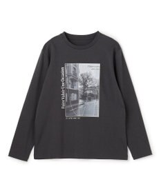 UNFILO グラフィック ロンT チャコール(街)