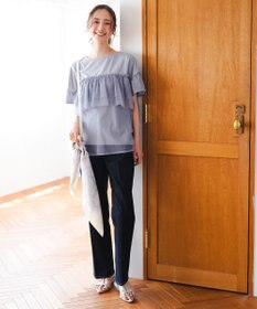 ANY SIS 【洗える】チュール重ね プルオーバー