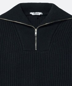 AIGLE ウール ハーフジップニットセーター
