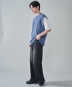 WEGO 【２点セット/ベスト×Tシャツ】アンサンブルベスト（SS）