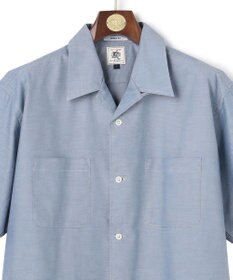 J.PRESS MEN 【AaronChang】【UNISEX】コットンダンガリー オープンカラーシャツ / Baggy-Fit