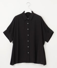 自由区 S 【接触冷感・UVケア・抗菌防臭・洗える】リヨセルポプリン ブラウス