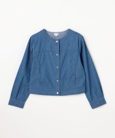 組曲 KIDS 【150-160㎝】 フラワーボタンデニムジャケット