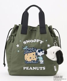 Y'SACCS SNOOPYデザイン 2way巾着トート(クッキー）