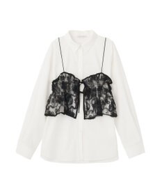 Green Parks ＳＥＴ２点シャツ＋レースビスチェ