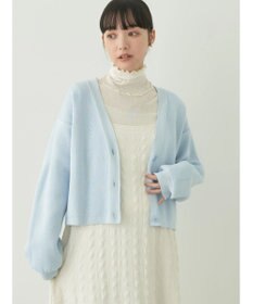 earth music&ecology バイカラースポンディッシュカーディガン