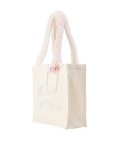 Maison de FLEUR チュールハンドルローズスクエアトートバッグ
