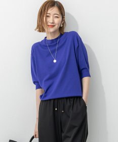 23区 L 【洗える/吊り干しOK】ヴィスコースストレッチ パフスリーブ ニット