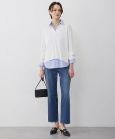 ICB 【先行予約】 ライトストレッチデニム ストレートパンツ