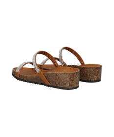 INTER-CHAUSSURES 【ITALIAN SHOEMAKERS】ラインストーンダブルストラップサンダル