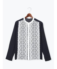 Te chichi 【WEB限定カラーあり】フロントレースブラウス