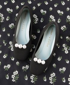TOCCA 【軽量・撥水・お洗濯可・選べるシュークリップ】steppi×TOCCA BALLET PUMPS パンプス