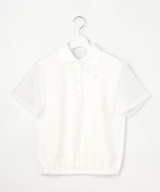 23区GOLF 【23Fondation/WOMEN】シアー袖 ニットポロ