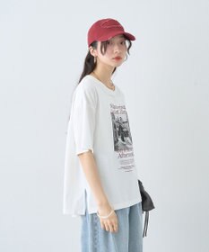 earth music&ecology 【接触冷感】アソートプリントレギュラースリットＴｅｅ