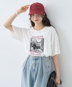 earth music&ecology 【接触冷感】アソートプリントレギュラースリットＴｅｅ