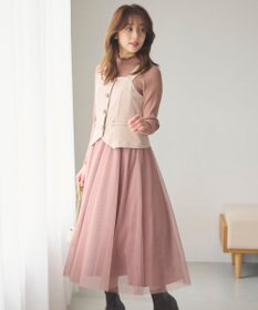 Feroux フレアチュール ジャンパースカート