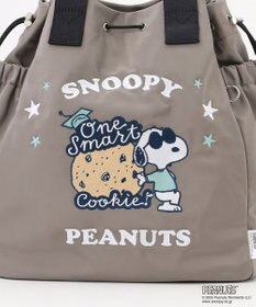Y'SACCS SNOOPYデザイン 2way巾着トート(クッキー）