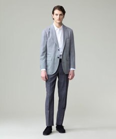 J.PRESS MEN 【ウォッシャブル可】コンフォートストレッチリネン スラックス