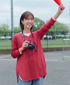 Tiaclasse 【安田美沙子さん着用・新色追加・洗える】ラウンドヘムニットチュニック