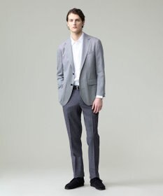 J.PRESS MEN 【ウォッシャブル可】コンフォートストレッチリネン スラックス