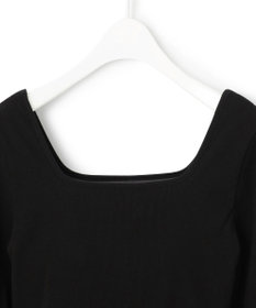 ICB 【洗える】【OUR WACOAL コラボ】カップイン スクエアネックロングTシャツ