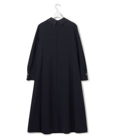 23区 【セットアップ対応/洗える】トリアセダブルジョーゼット 襟付き ワンピース