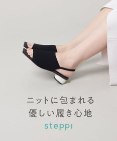 steppi 【一部店舗限定 / 洗える】ストーン ヒールサンダル