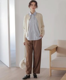 組曲 L 【加藤ローサさん着用】ツイル起毛ストレート パンツ