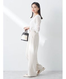 earth music&ecology タックストレートパンツ