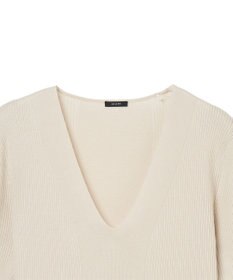 JOSEPH 【洗える】ファインリブメリノ　ショートスリーブニット