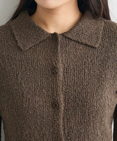 CRAFT STANDARD BOUTIQUE ブークレヤーン衿付きニットカーディガン