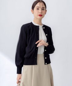 組曲 L 【WEB限定】チュールニット ブルゾン