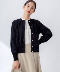 組曲 L 【WEB限定】チュールニット ブルゾン
