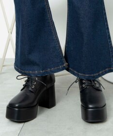 WEGO ボリュームヒールレースアップシューズ