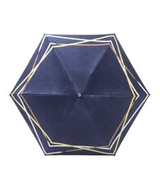 MOONBAT ランバン オン ブルー (LANVIN en Blue) 折りたたみ傘 サテンプリント ロゴアーチ