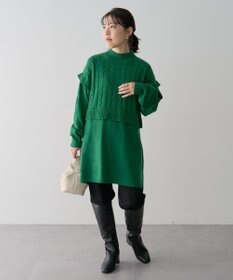 Green Parks ケーブルドッキングニットチュニック