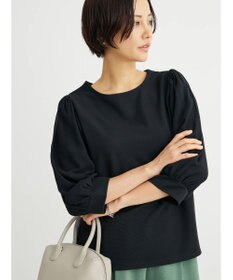 Green Parks 袖異素材使いリップルプルオーバー