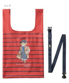 MOONBAT POLO RALPH LAURENRL ベルト付きレインバッグ ポロベア ボーダー ストライプ／撥水加工