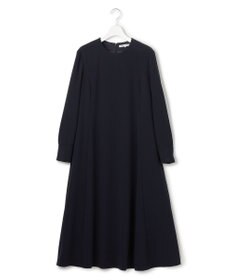 23区 【セットアップ対応/洗える】トリアセダブルジョーゼット 襟付き ワンピース