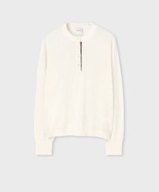 Paul Smith ドレープウール ストライプ ヘンリーネック ニット