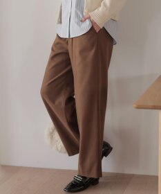 組曲 L 【加藤ローサさん着用】ツイル起毛ストレート パンツ