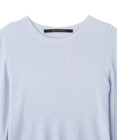 YECCA VECCA 袖口シアーリブニット