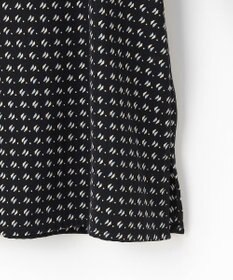 J.PRESS LADIES 【洗える】ポリエステルスエード変形ドットプリント ブラウス