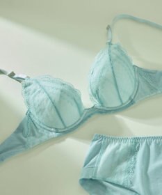 une nana cool リニューアル【綿混】ビタードットコットン 3/4カップブラ