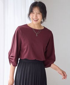 ANY L 【洗濯機可】シルケットスムースタックスリーブプルオーバー