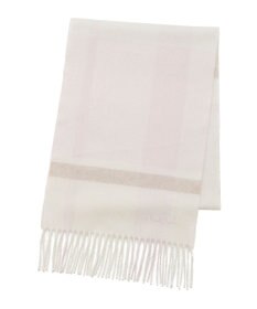 MOONBAT 【洗える】FURLA カシミヤ混ラメ入りチェックストールマフラー／幅30cm